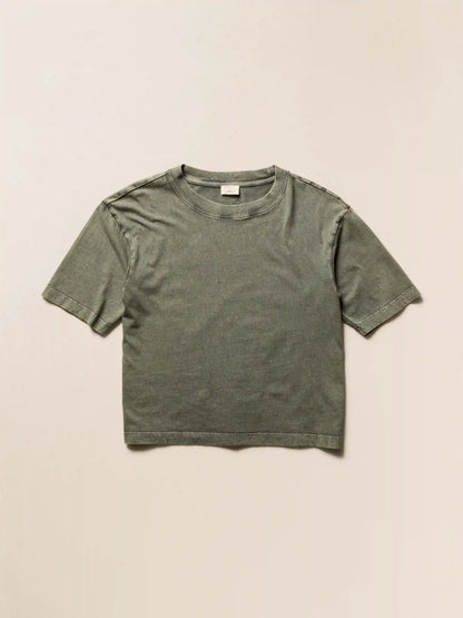 Recycled Cotton Vintage Tee - Island Olive