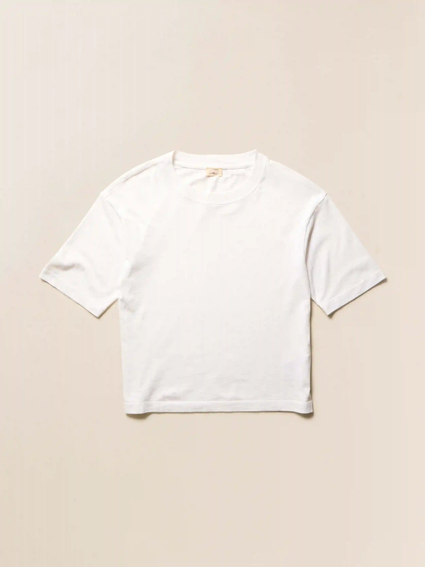Recycled Cotton Vintage Tee - White
