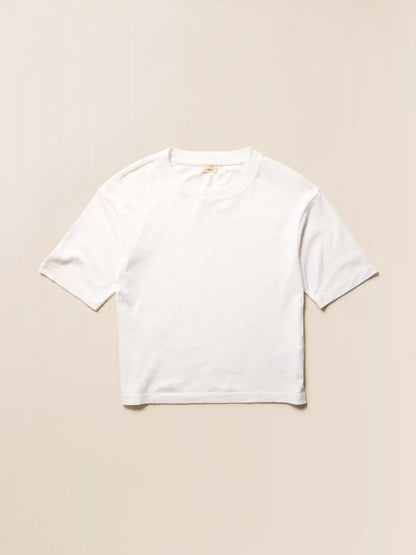 Recycled Cotton Vintage Tee - White
