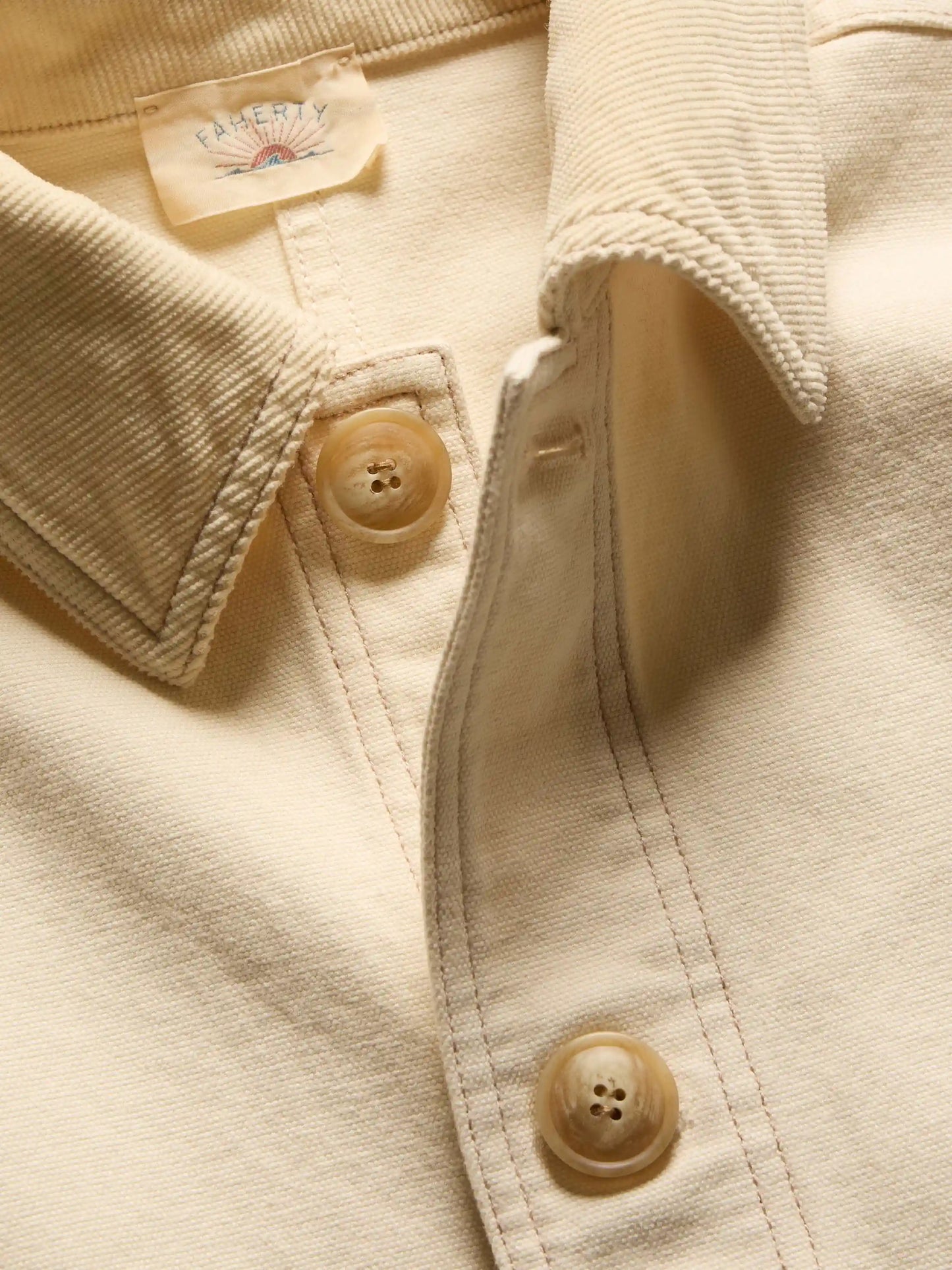 Sunwashed Canvas Chore Jacket - Sea Salt