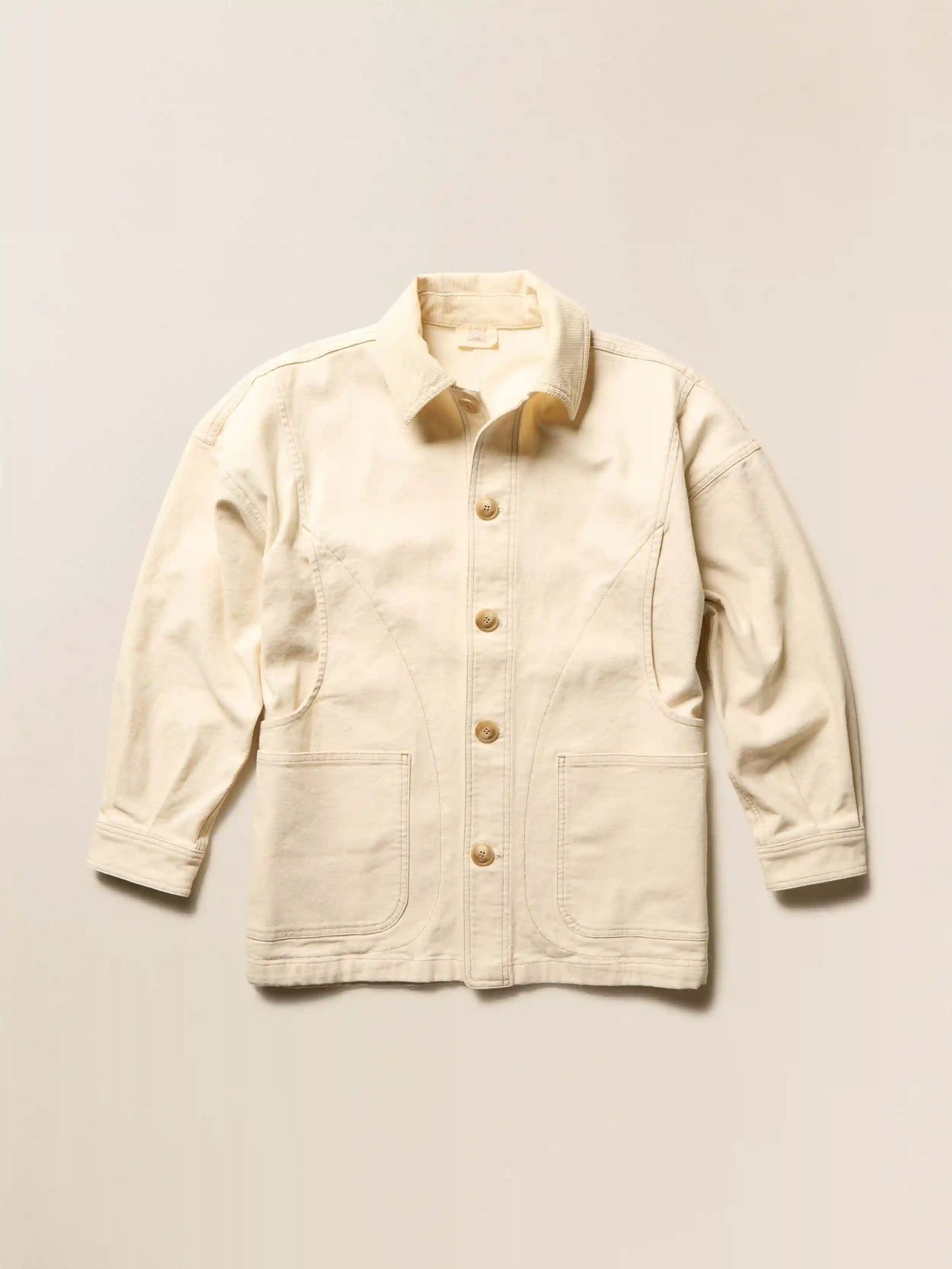 Sunwashed Canvas Chore Jacket - Sea Salt