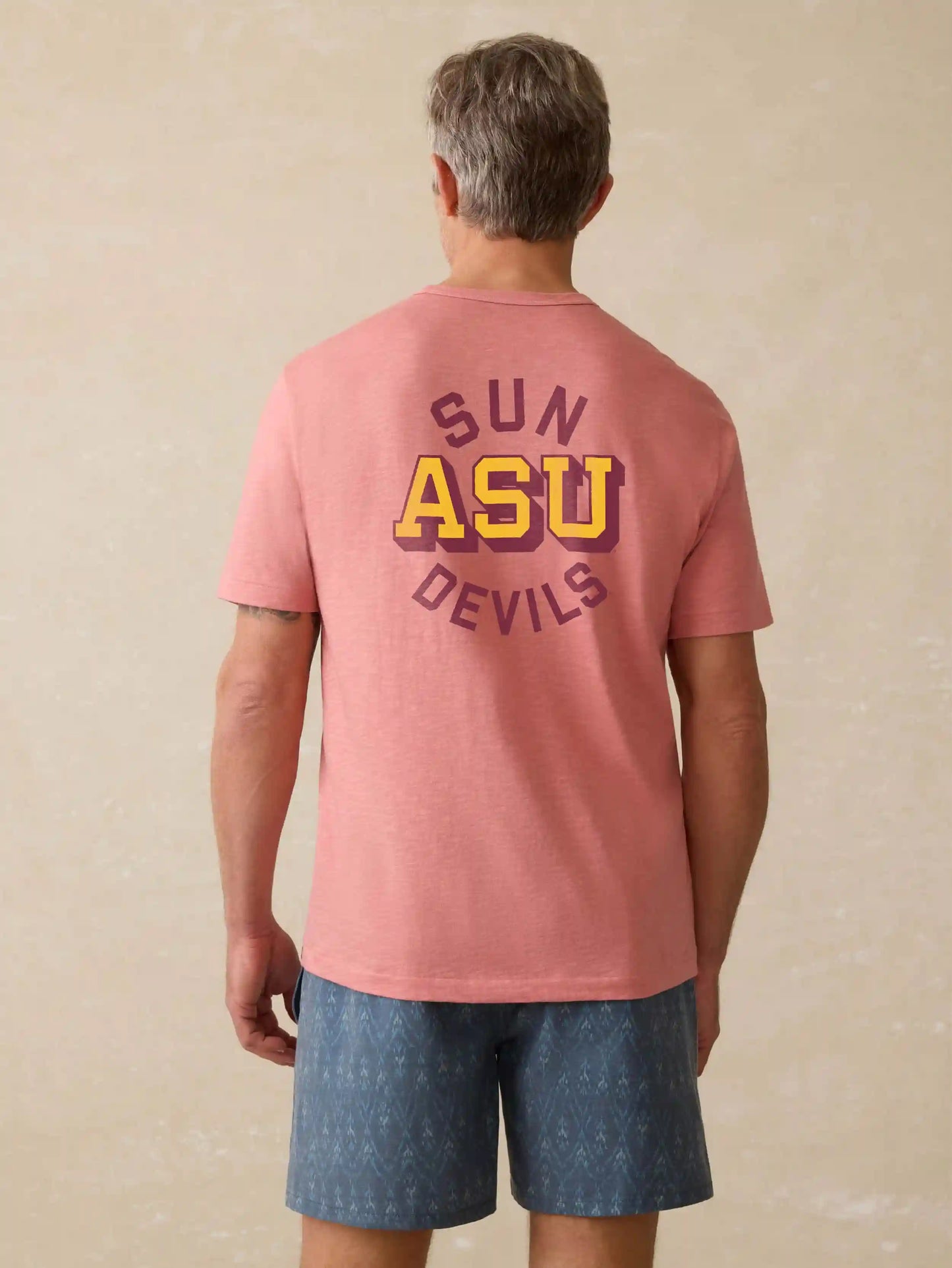 Arizona State University Sunwashed Tee - Faded Flag