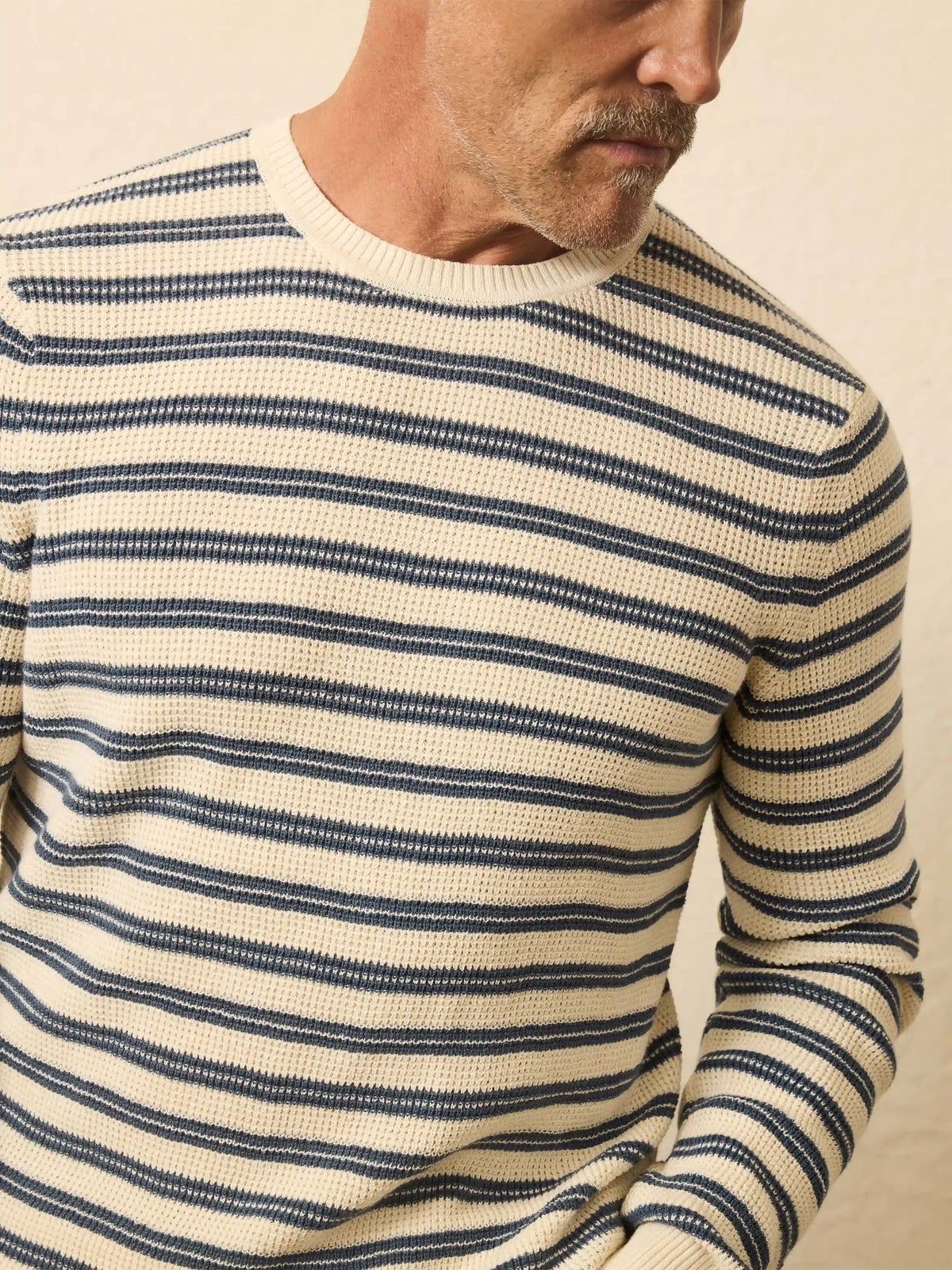 Sunwashed Crewneck Sweater - Booth Island Stripe
