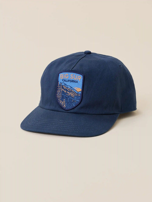 Faherty x Parks Project Big Sur Pinch Front Twill Hat - Navy