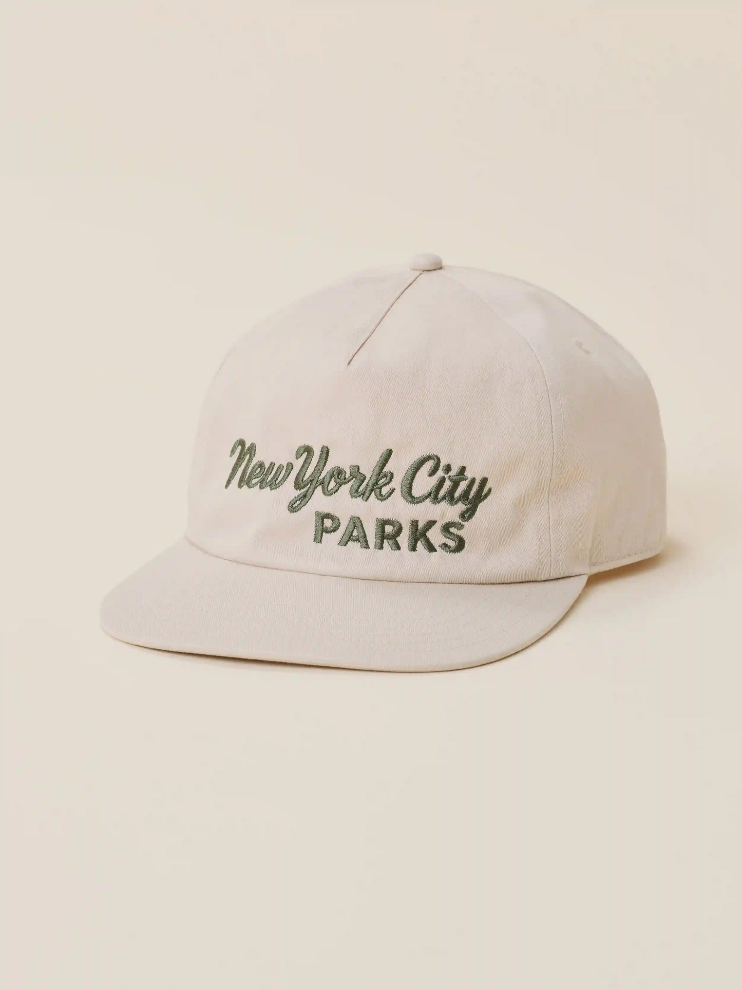 Faherty x Parks Project NYC Parks Pinch Front Twill Hat - Khaki