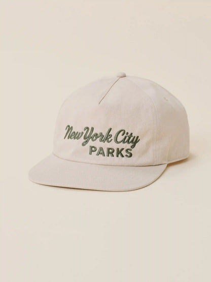 Faherty x Parks Project NYC Parks Pinch Front Twill Hat - Khaki