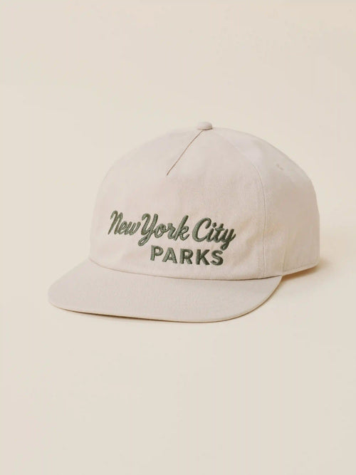 Faherty x Parks Project NYC Parks Pinch Front Twill Hat - Khaki