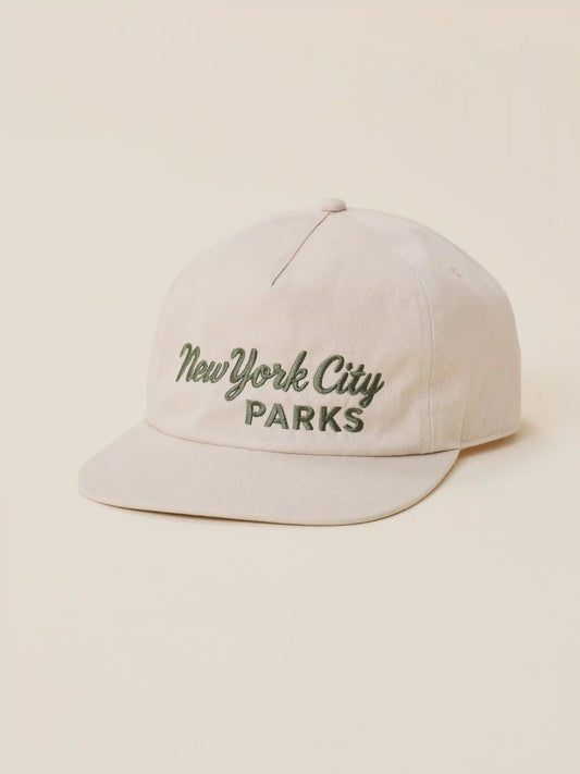 Faherty x Parks Project NYC Parks Pinch Front Twill Hat - Khaki