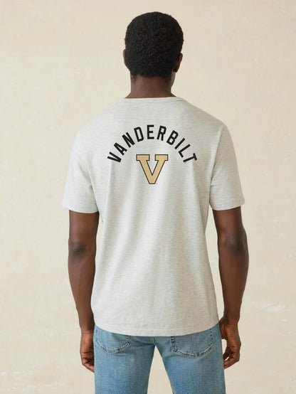 Vanderbilt University Sunwashed Regenerative Pocket Tee - Granite Heather