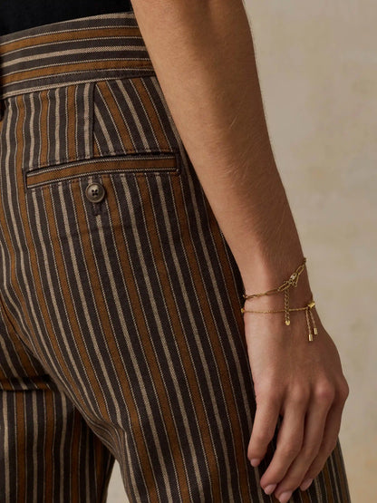Twill Tide Slim Straight Pant - Maple Cove Stripe
