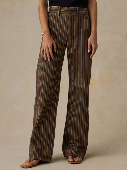 Twill Tide Slim Straight Pant - Maple Cove Stripe