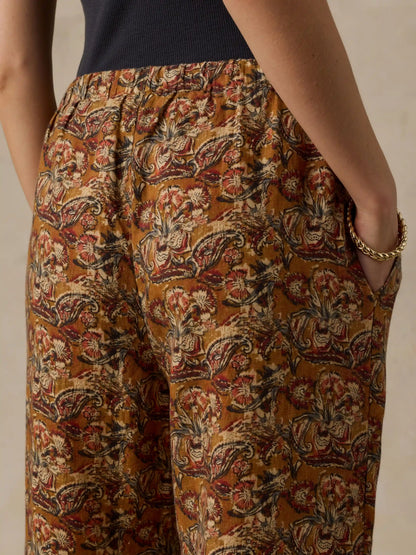Laidback Linen Pant - Victorian Garden