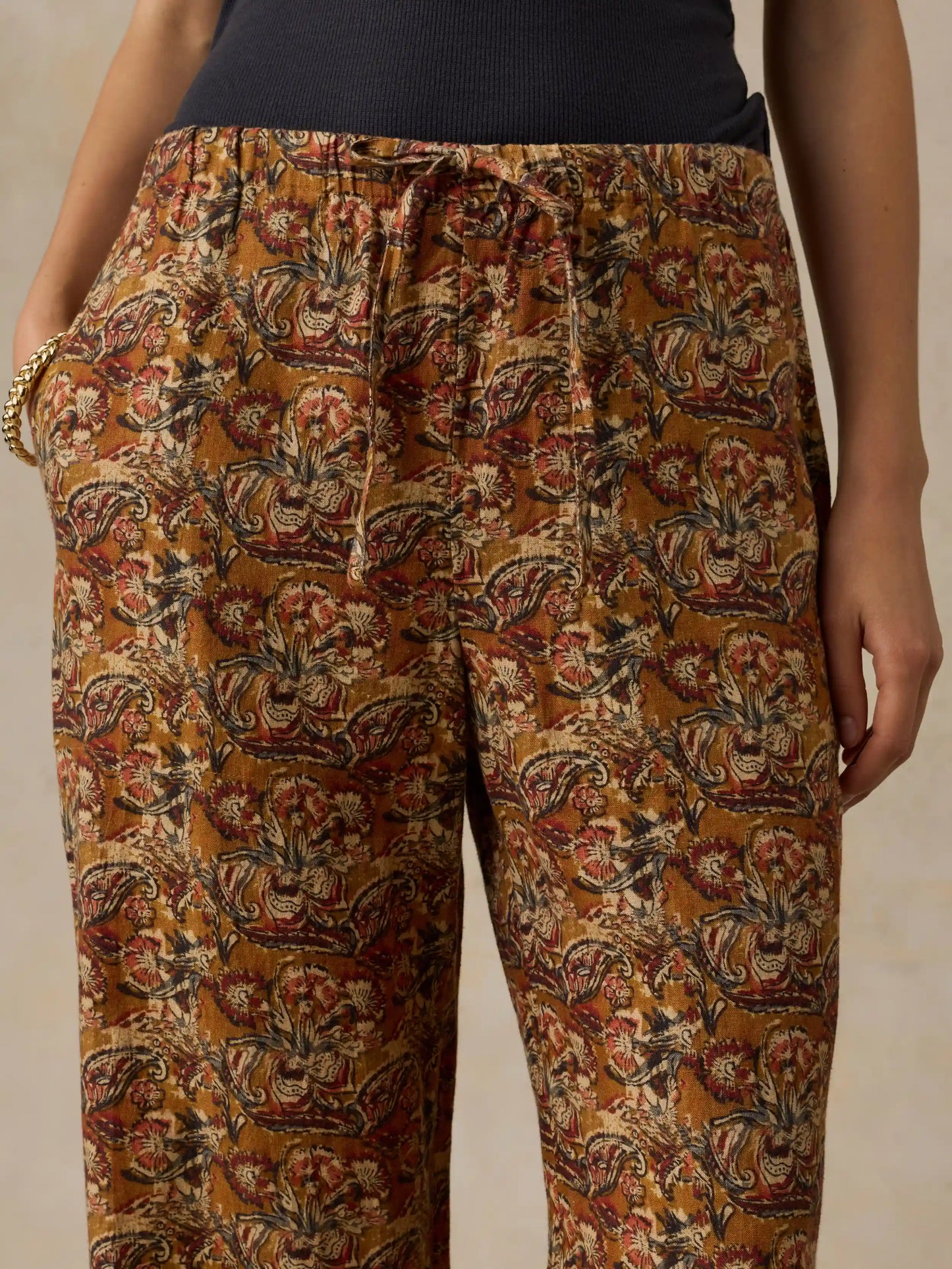 Laidback Linen Pant - Victorian Garden