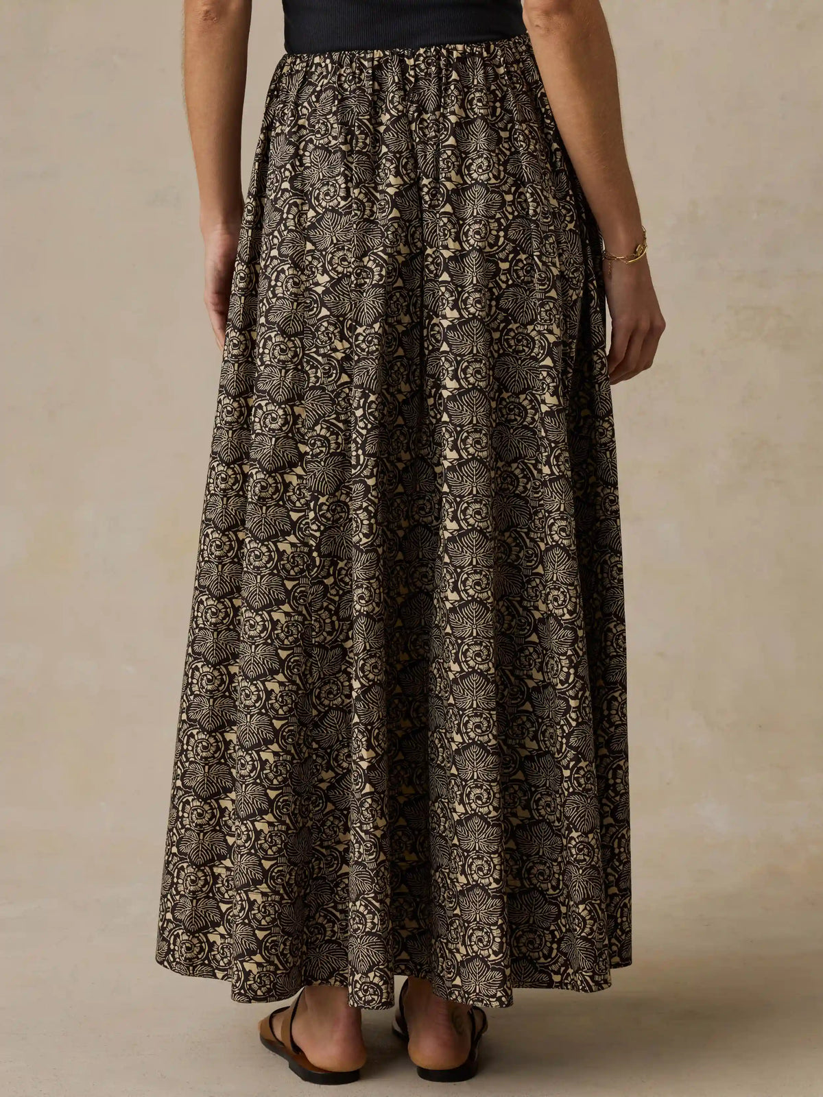 Coastal Poplin Nera Skirt - Night Bloom