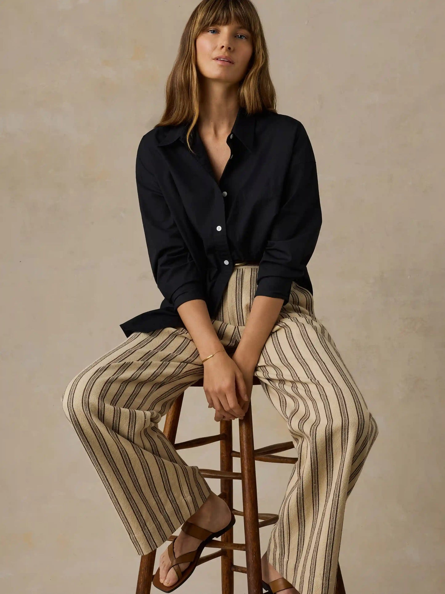 Summit Pleated Pant - Treeline Stripe