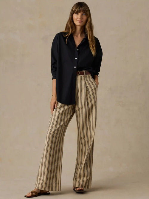 Summit Pleated Pant - Treeline Stripe