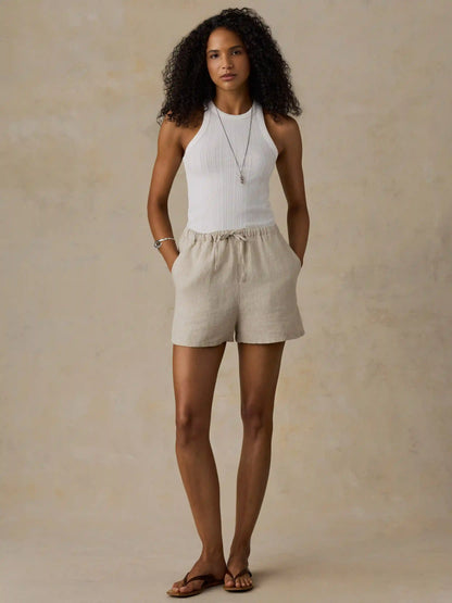 Laguna Linen Montecito Short - Flax