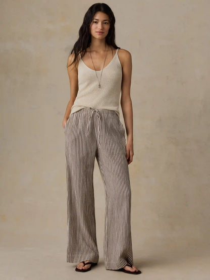 Dune Cotton Gauze Laidback Pant - Mocha Mist