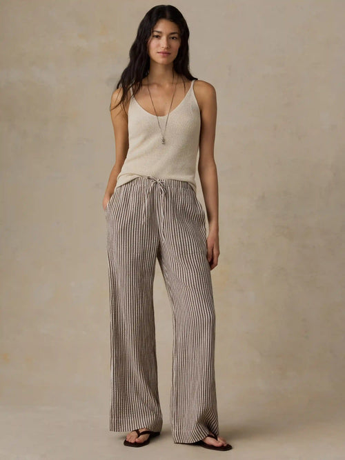 Dune Cotton Gauze Laidback Pant - Mocha Mist