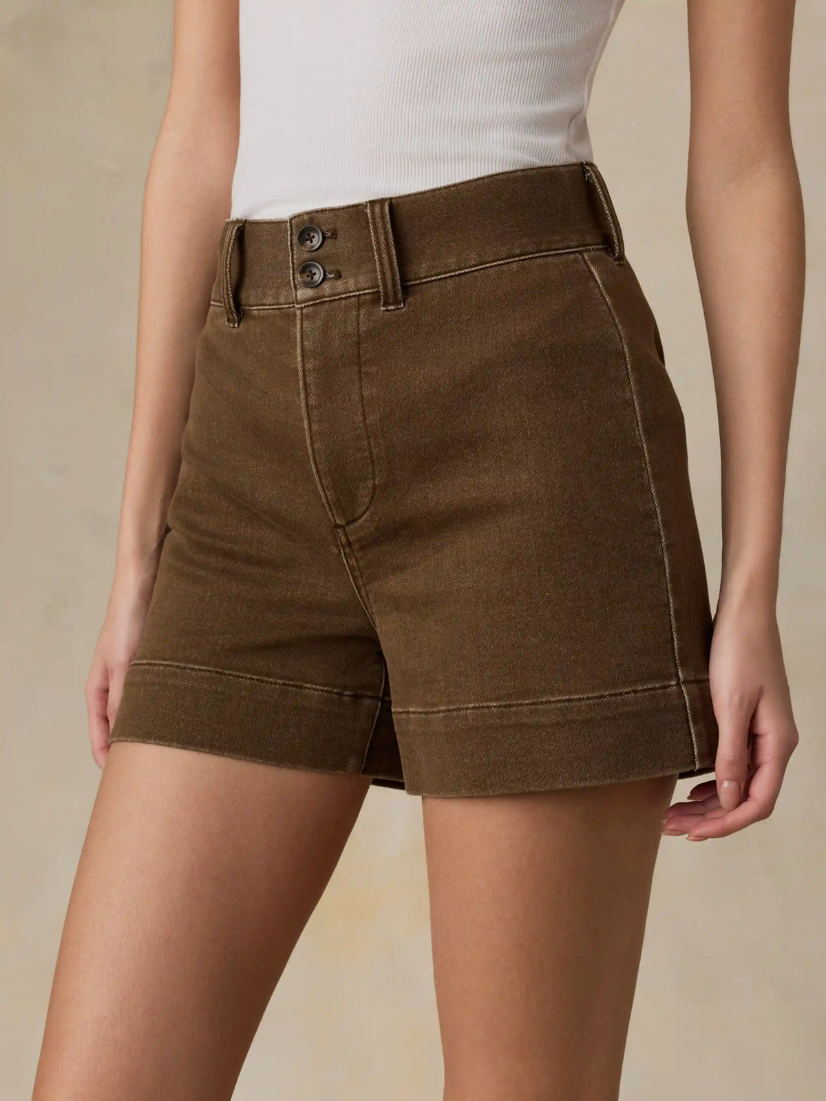 Stretch Terry Sailor Short - Walnut