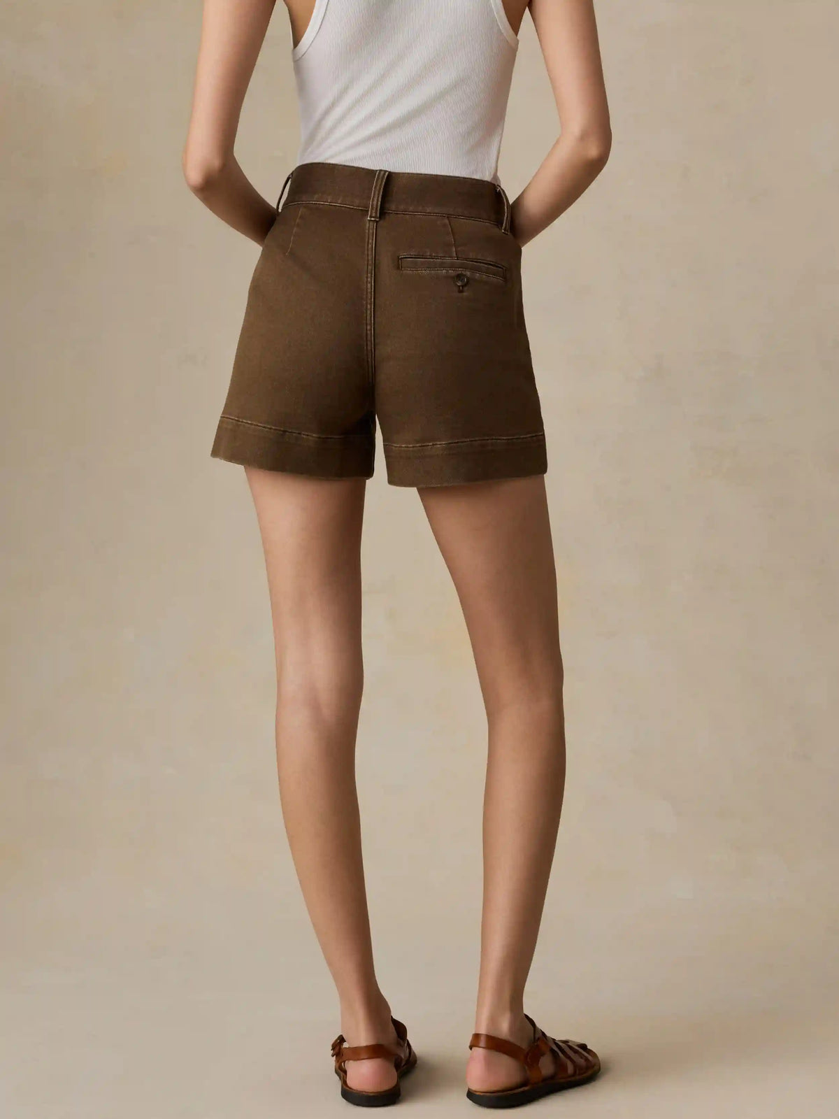 Stretch Terry Sailor Short - Walnut
