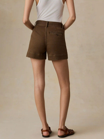 Stretch Terry Sailor Short - Walnut