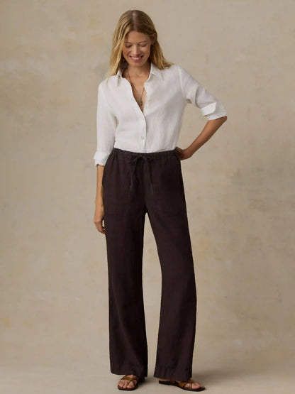 Laidback Linen Pant - Demitasse
