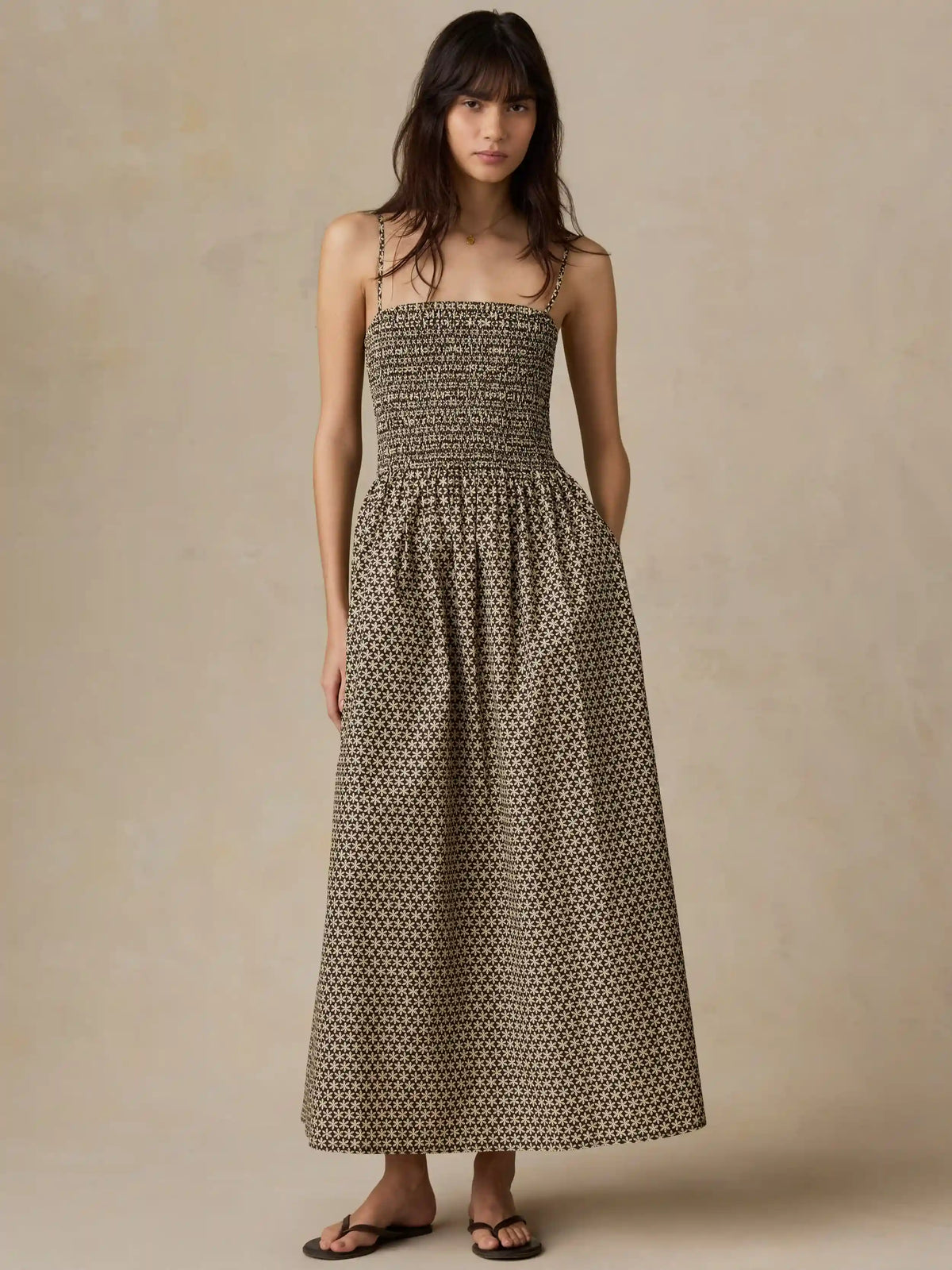 Coastal Poplin Lucia Dress - Bloom Trail Floral