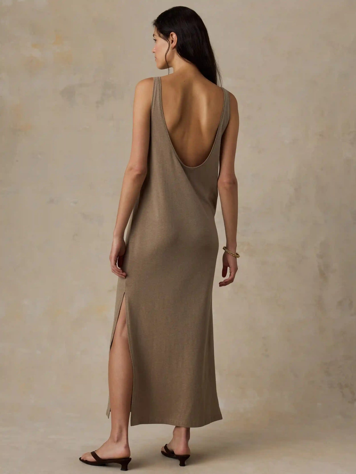 Cotton Hemp Tank Dress - Desert Husk