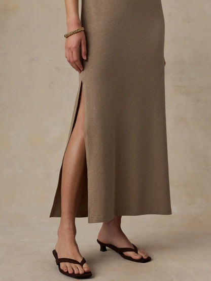 Cotton Hemp Tank Dress - Desert Husk
