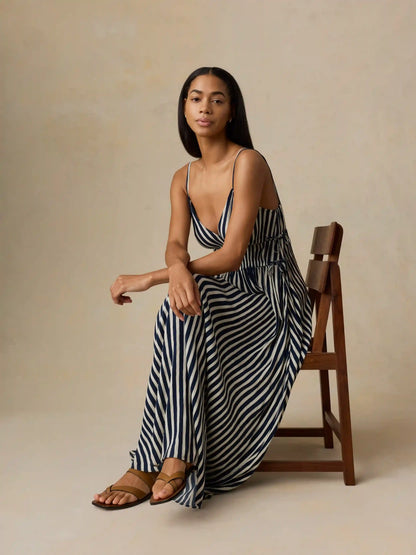 Sunbeam Dress - Spellbound Coastal Stripe