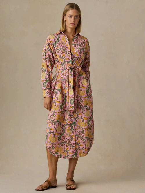 Voile Rio Shirtdress - Blossom Serenade