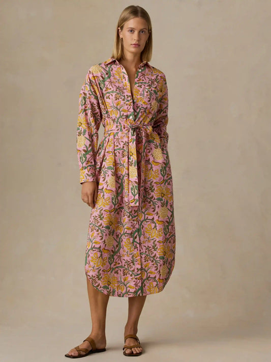 Voile Rio Shirtdress - Blossom Serenade