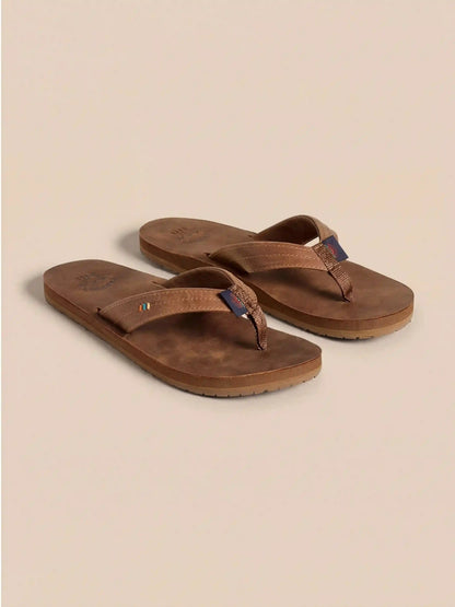 Faherty X REEF Drift Away Flip Flop - Dark Brown