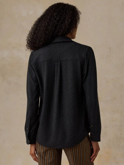 Legend™ Sweater Shirt - Heathered Black Twill