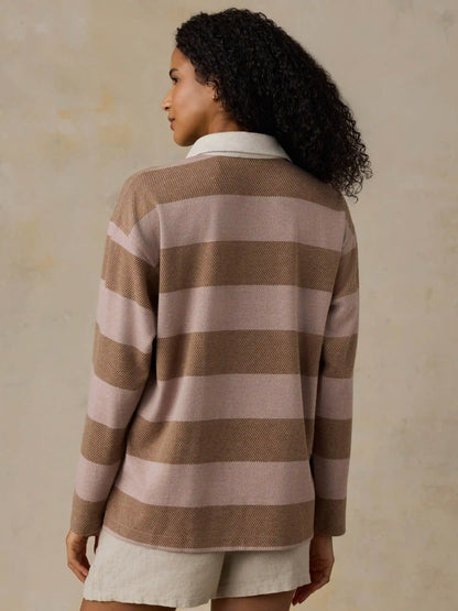Legend™ Sweater Rugby Popover - Solar Sands Stripe