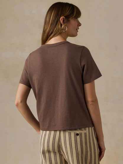 Sunwashed Regenerative Tee - Alpine Brown