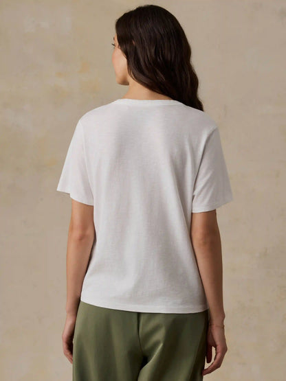Sunwashed Regenerative Tee - White