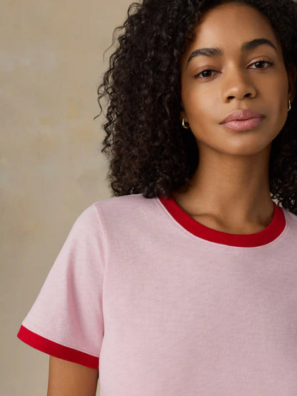 Sunwashed Regenerative Tee - Vintage Rose