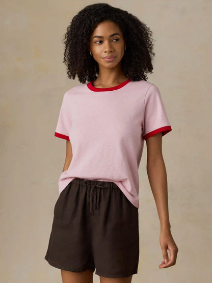 Sunwashed Regenerative Tee - Vintage Rose