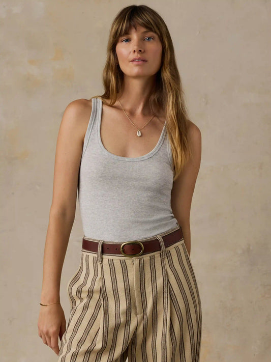 Featherweight Freestyle Tank - Light Grey Heather
