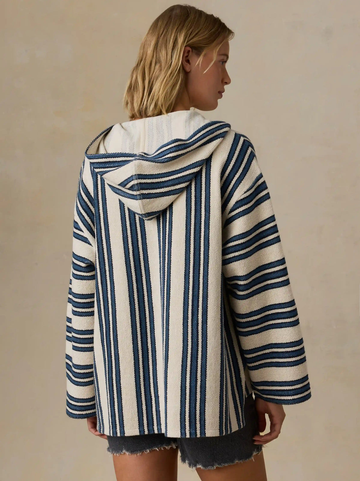 Baja Hoodie - Kingfisher Stripe