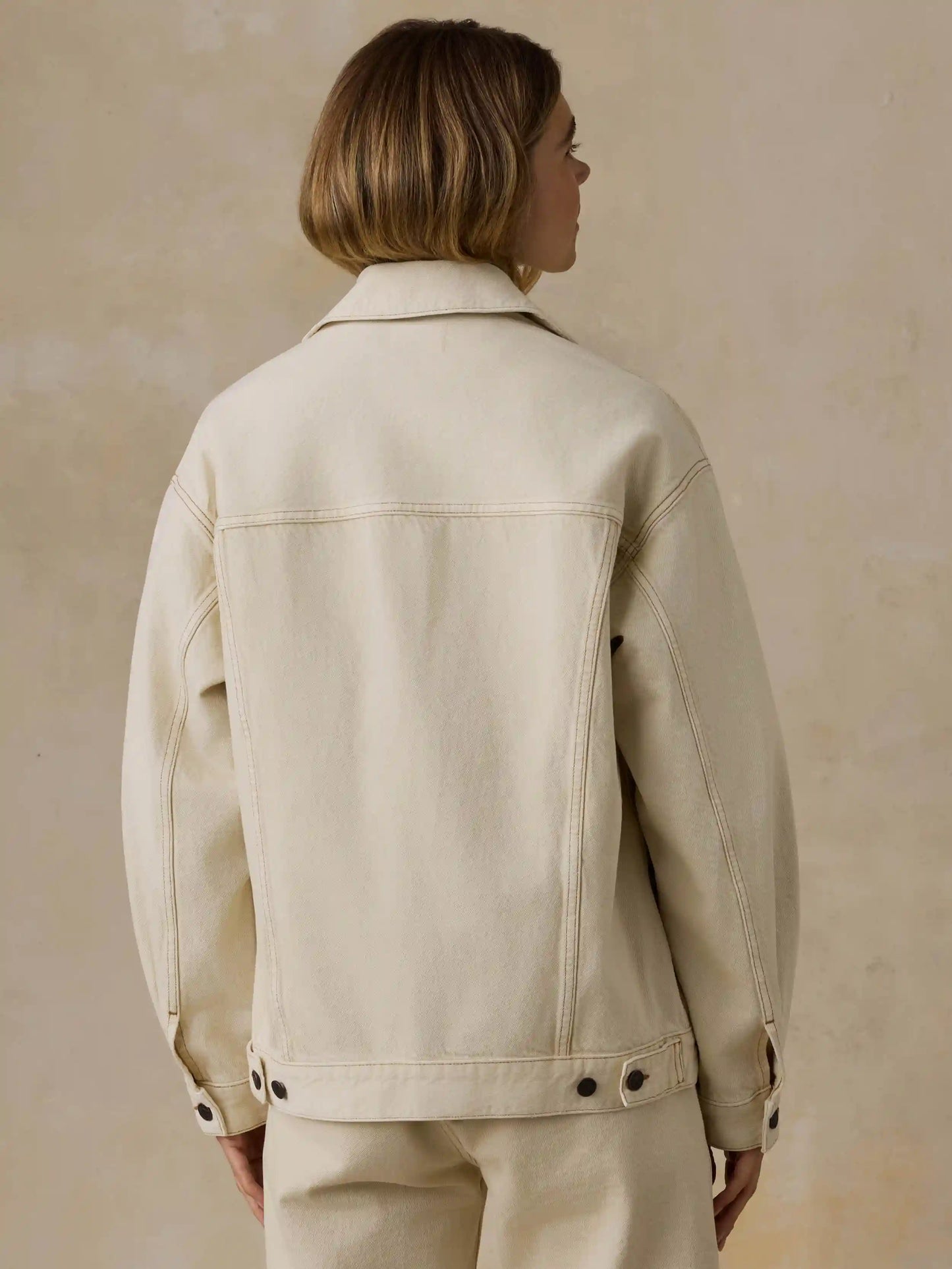 Driftwood Denim Jacket - Almond Milk