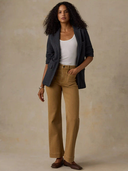 Inlet Knit Blazer - Black Sky Melange