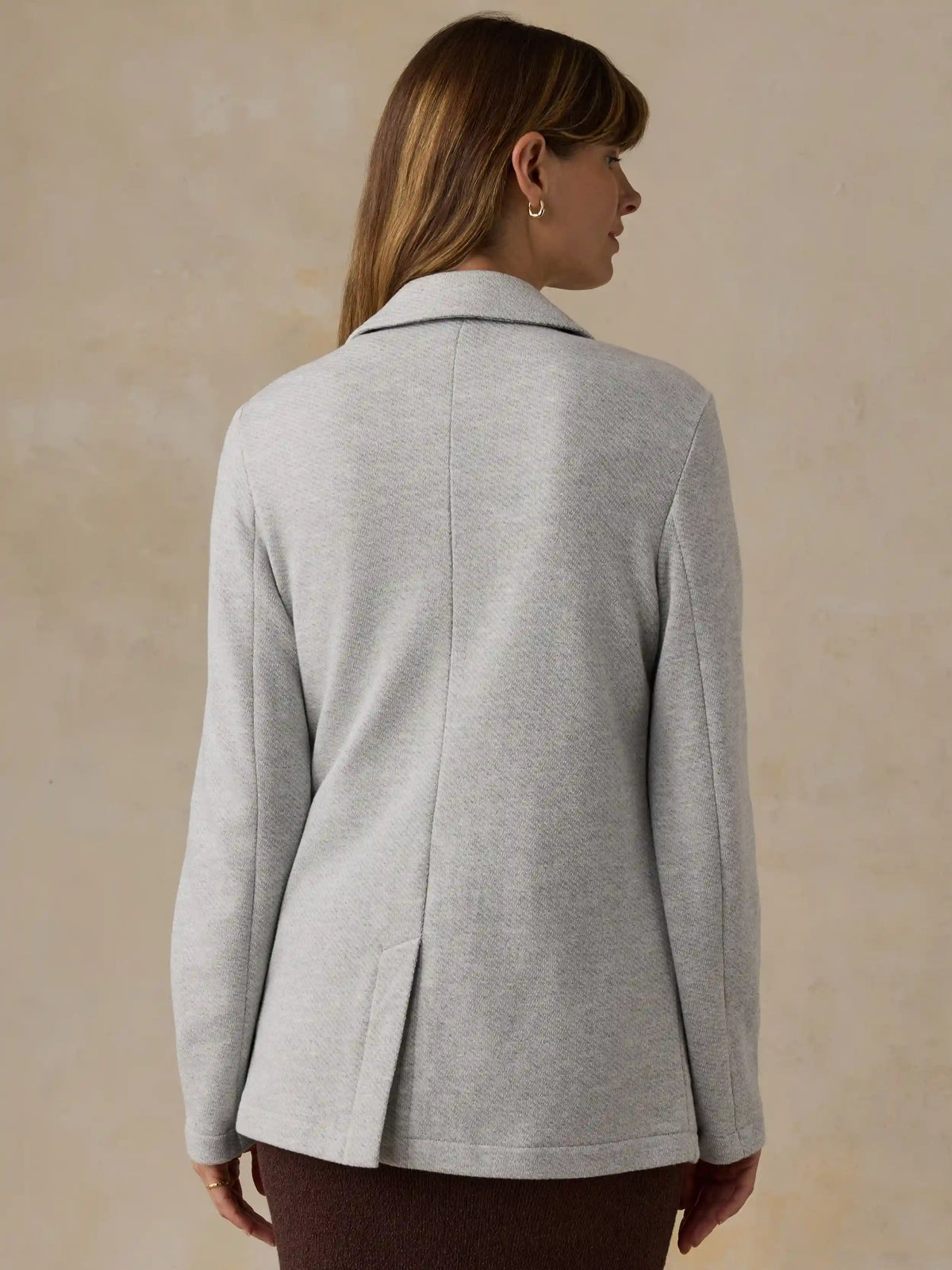 Inlet Knit Blazer - Heather Grey