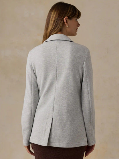 Inlet Knit Blazer - Heather Grey