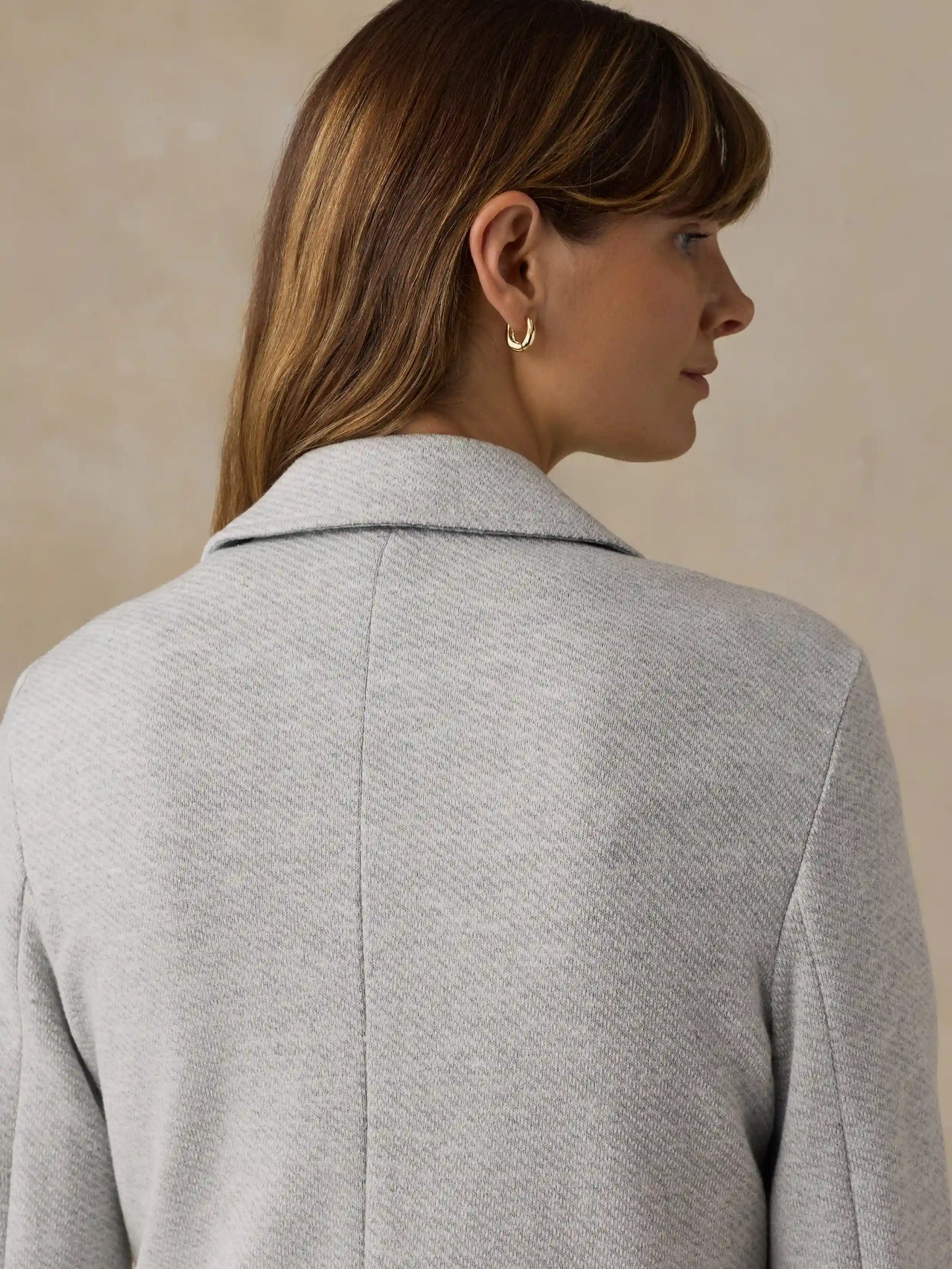 Inlet Knit Blazer - Heather Grey
