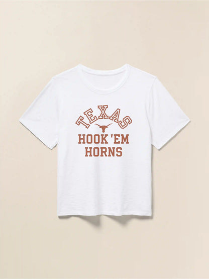 University of Texas Sunwashed Regenerative Tee - White