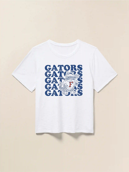 University of Florida Sunwashed Regenerative Tee - White