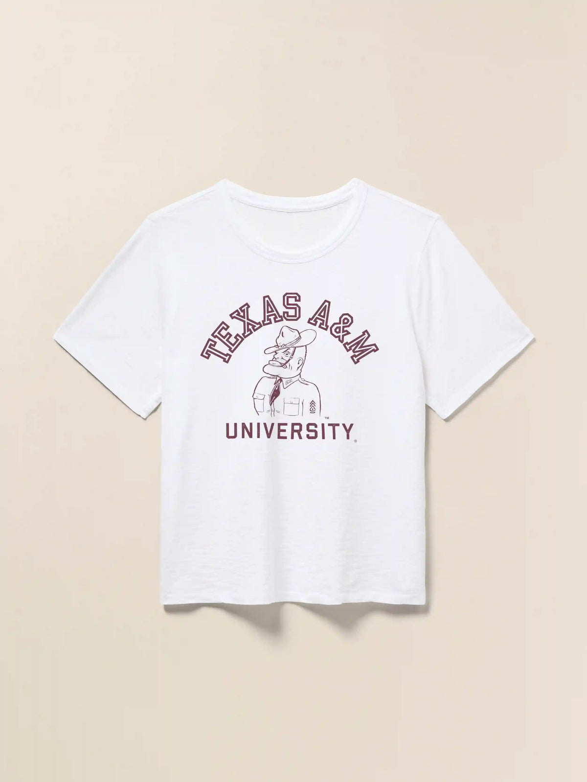 Texas A&M Sunwashed Regenerative Tee - White